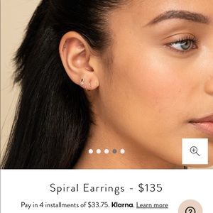 Mejuri gold Spiral Earrings